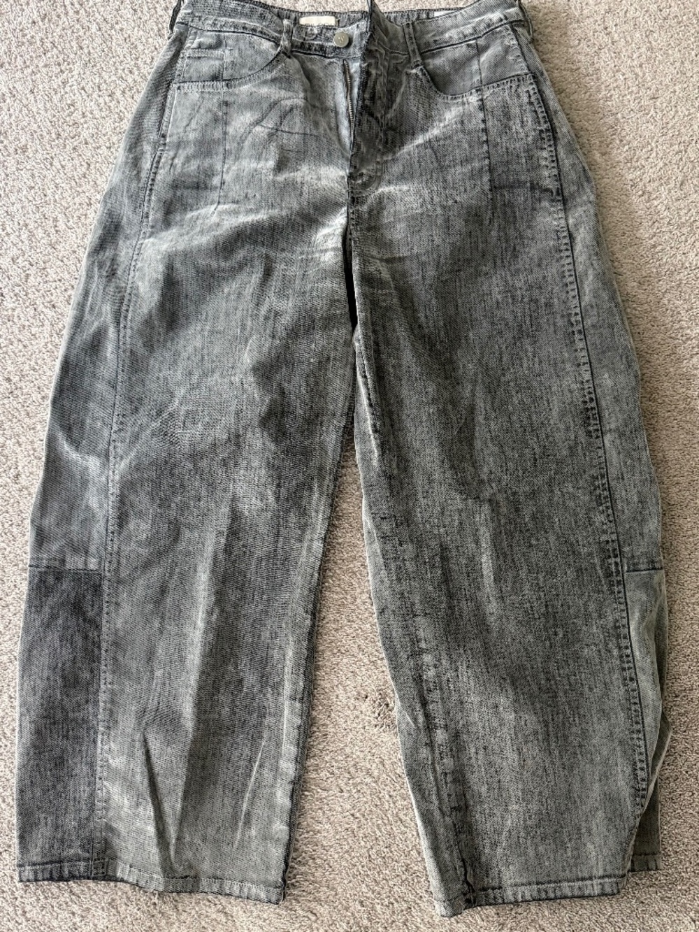 Pilcro velvet barrel jeans